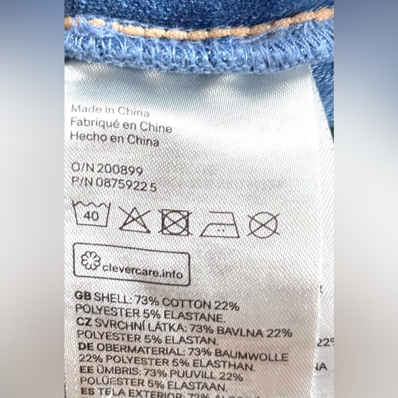 10/$35💥Jeggings Denim-Look Leggings, Ocean Blue, Faux Pockets, Contrast Stitch - Picture 10 of 11